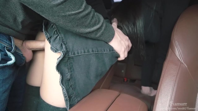 Brunette PAWG Escort Getting Fucked In The Back Seat Of A Car PAWG Porn